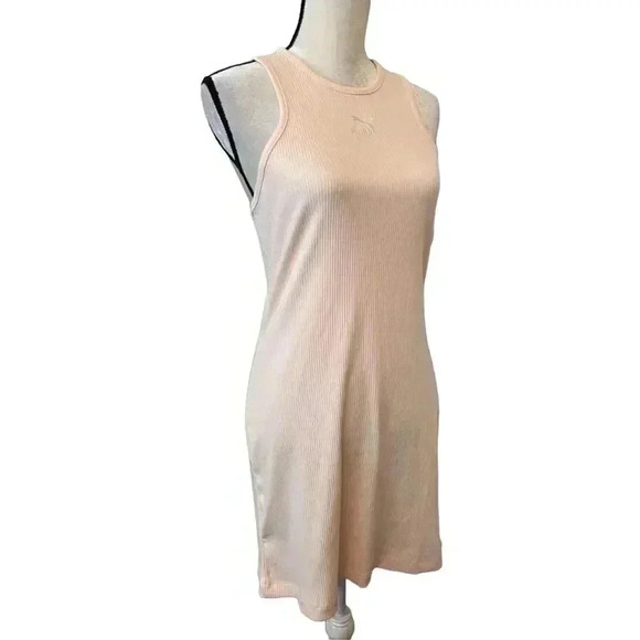 Puma Ribbed Above Knee Casual Dress Pink Size Large New with Tags - Picture 5 of 9